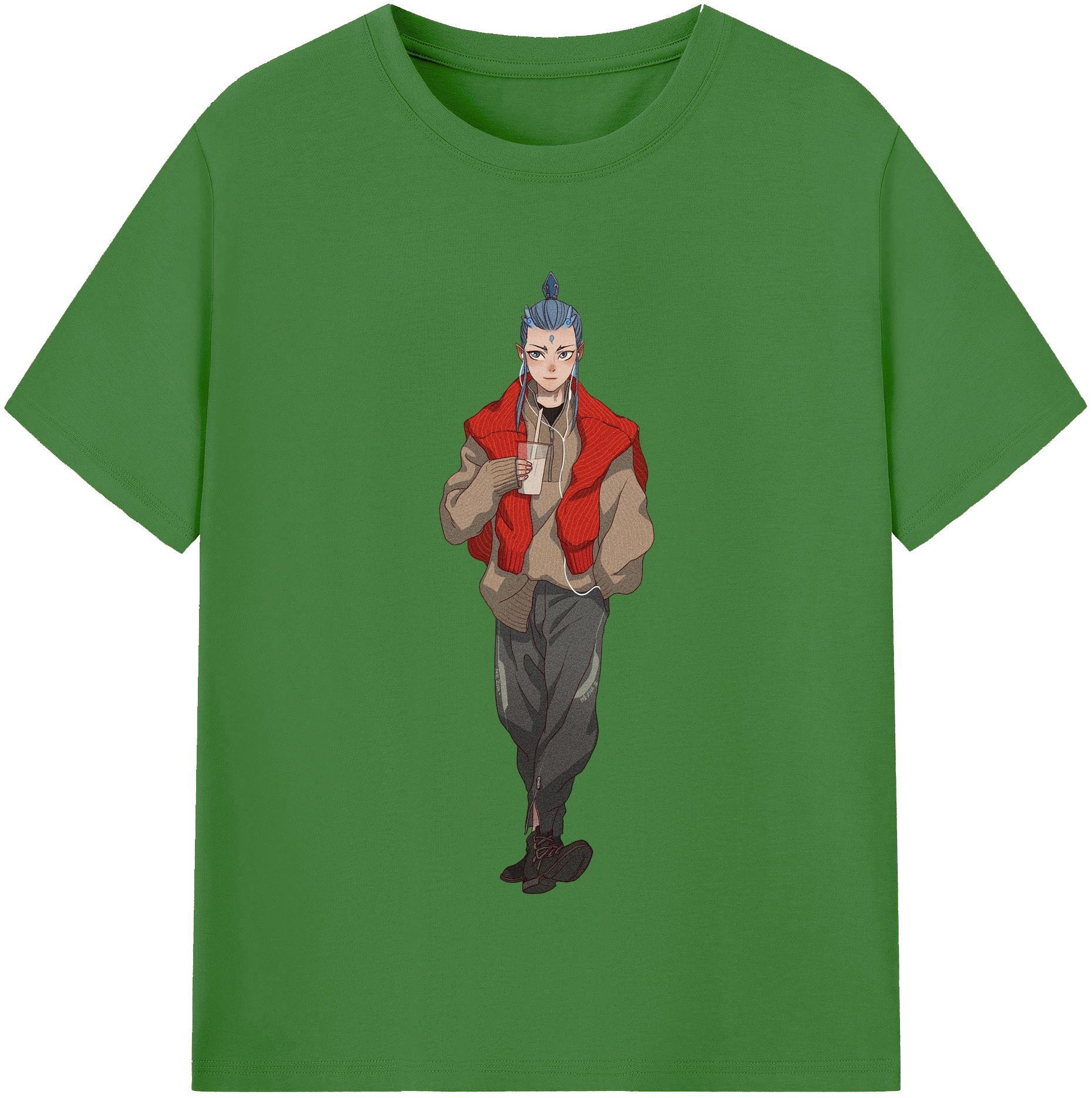（画像用） Ne Zha 2 ナタ 魔童の大暴れ レディースカジュアルプリントTシャツ（綿100％）